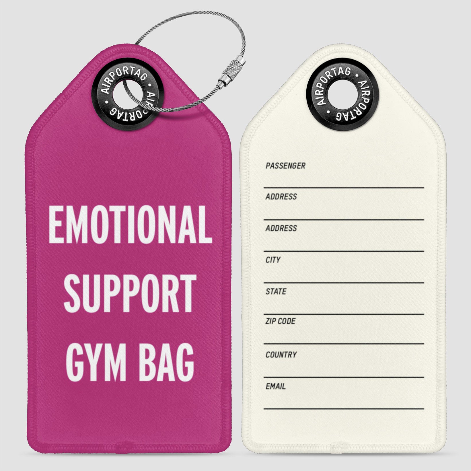 Emotional Support Gym Bag - Luggage Tag