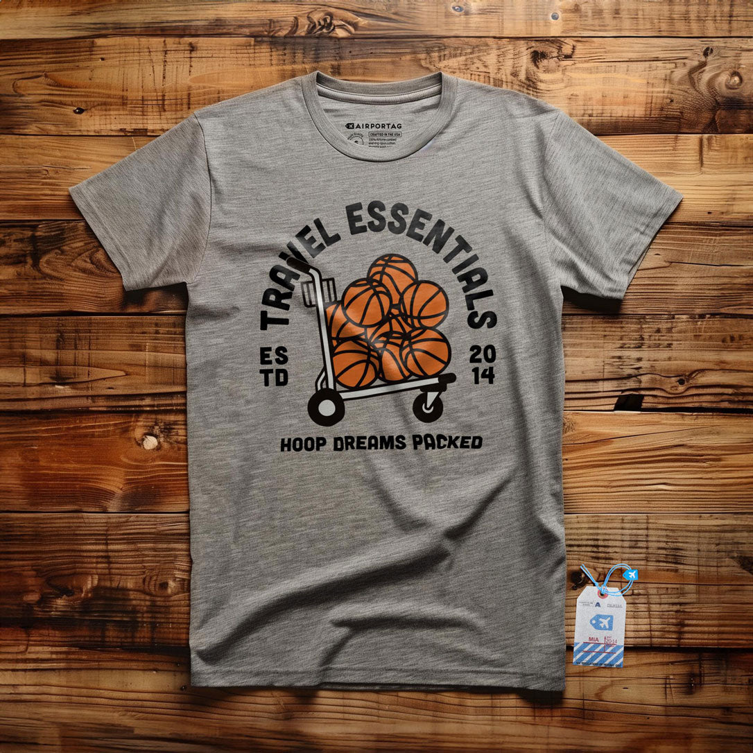 Travel Essentials Basketball - T-Shirt