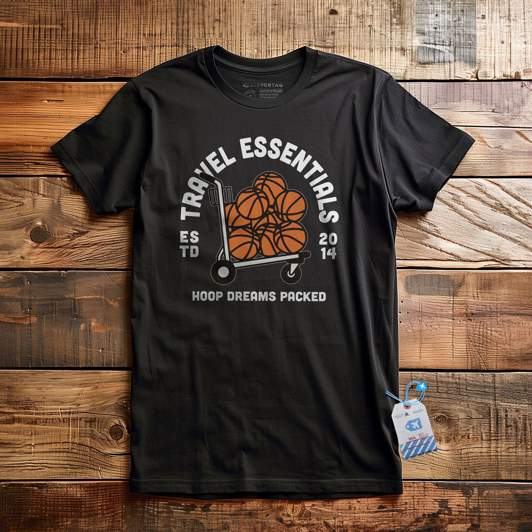 Travel Essentials Basketball - T-Shirt
