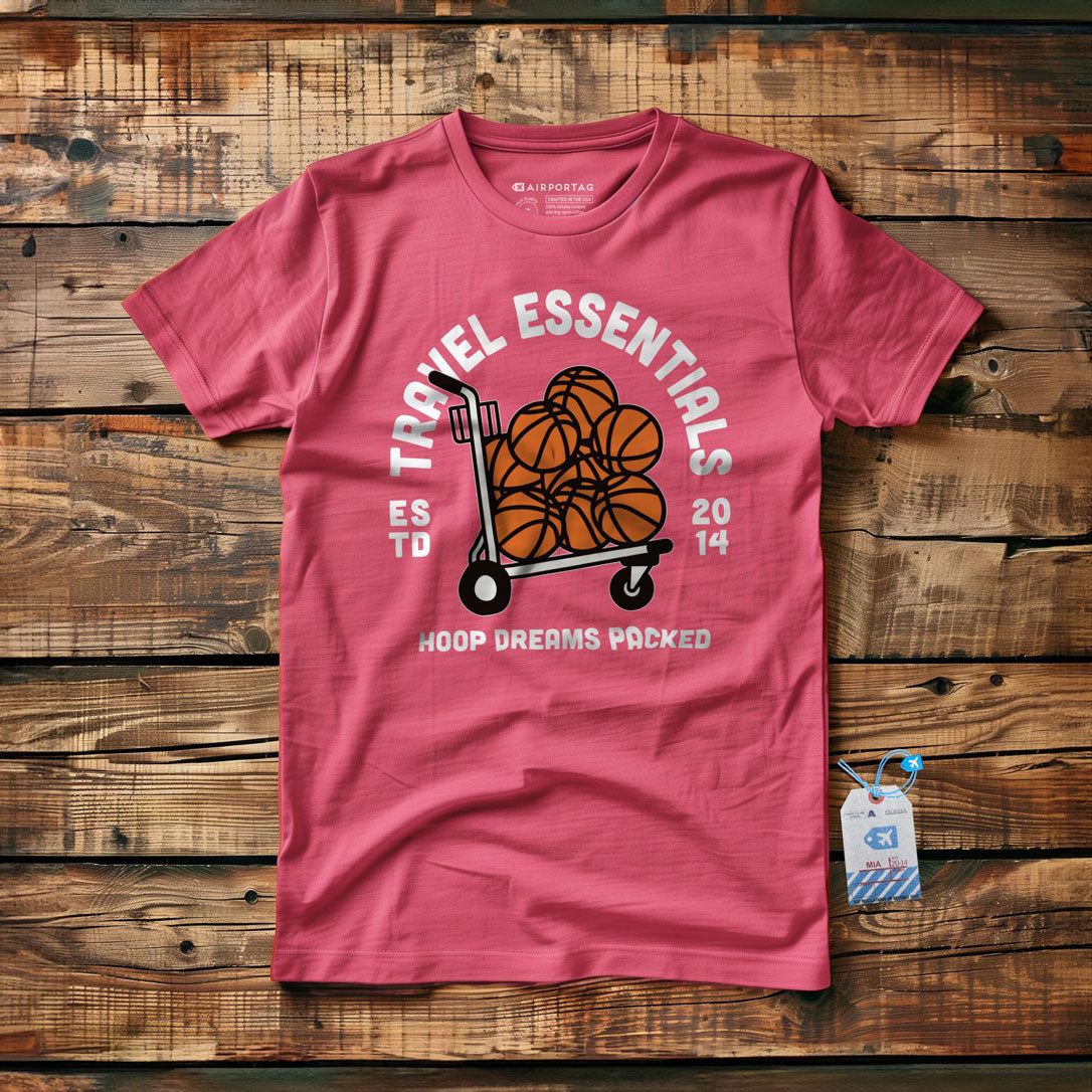 Travel Essentials Basketball - T-Shirt