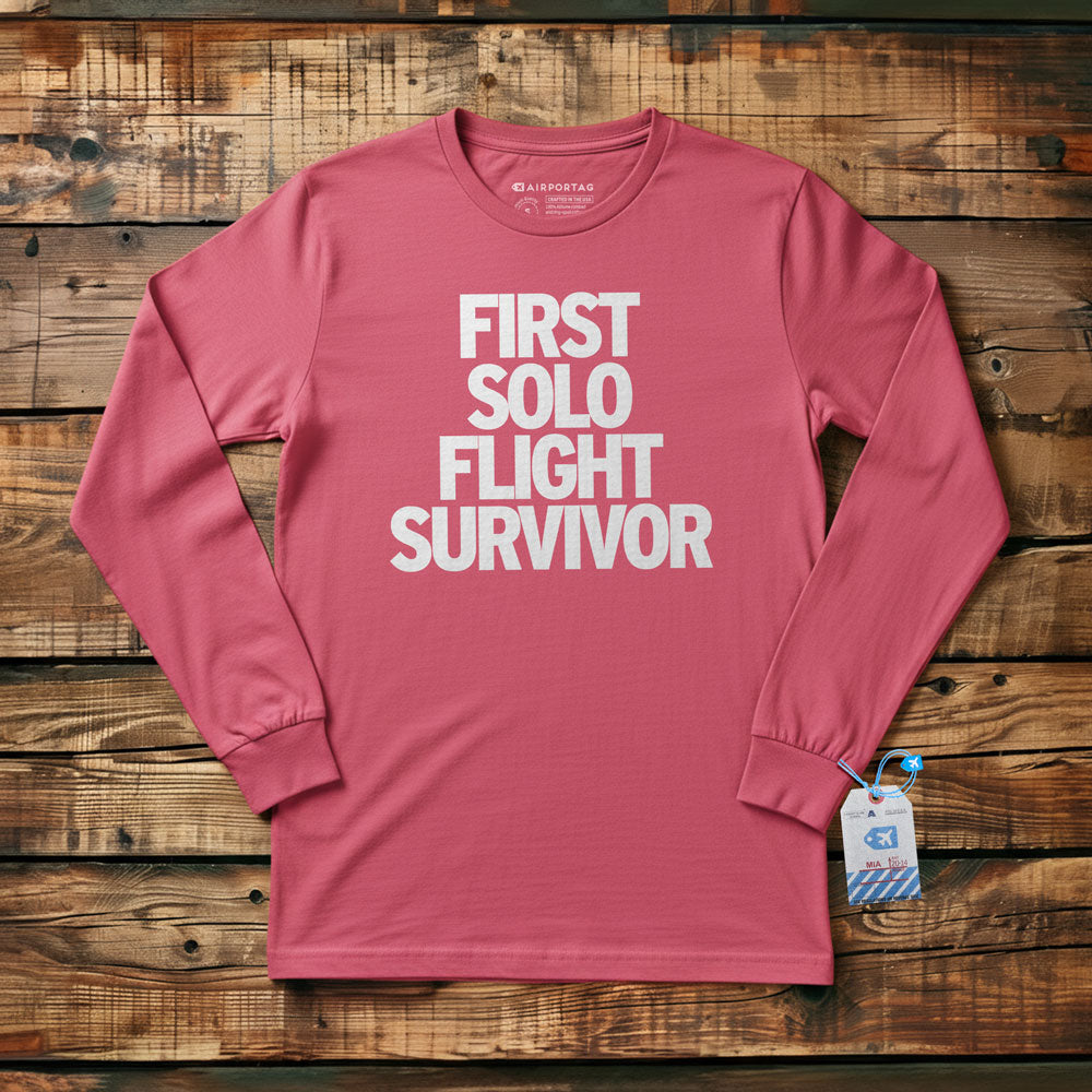 First Solo Flight Survivor - Long Sleeve T-Shirt