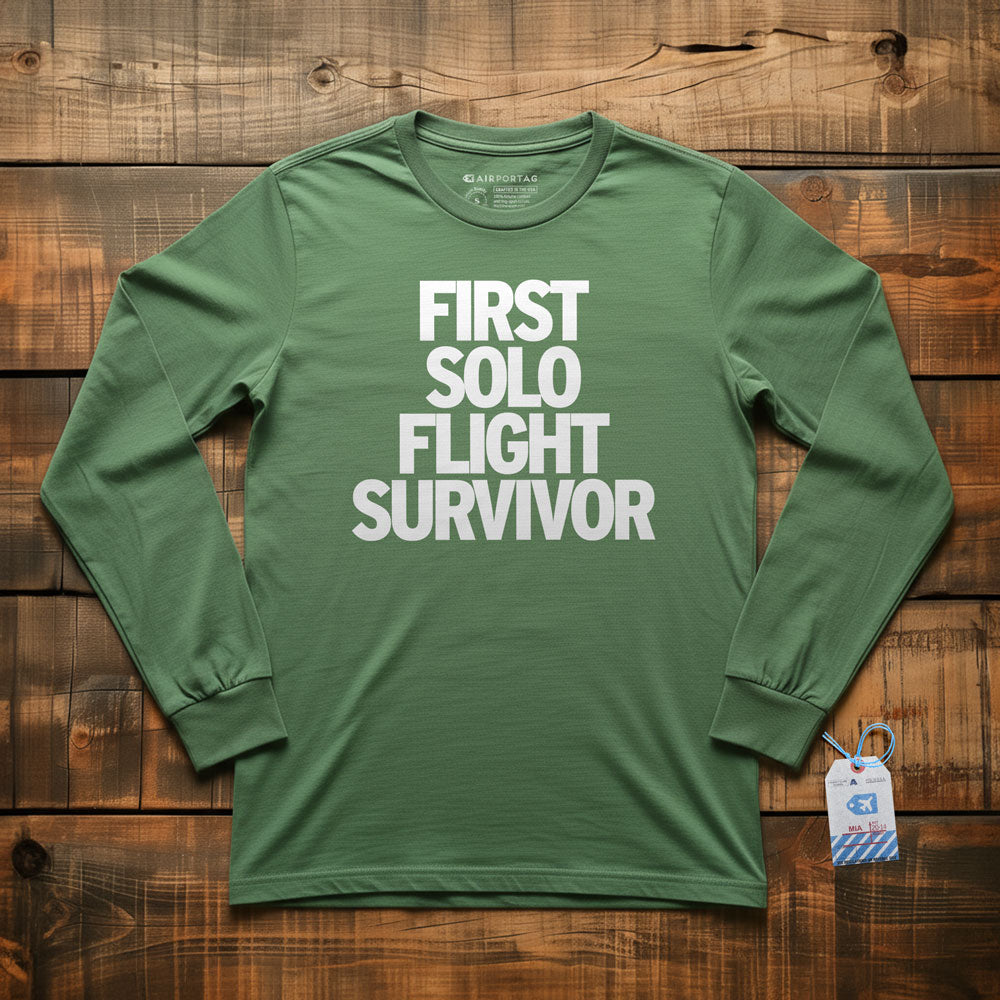 First Solo Flight Survivor - Long Sleeve T-Shirt