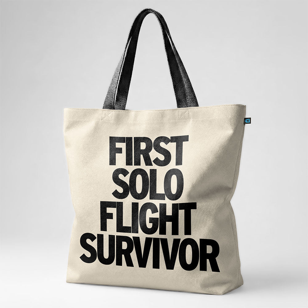 First Solo Flight Survivor - Tote Bag