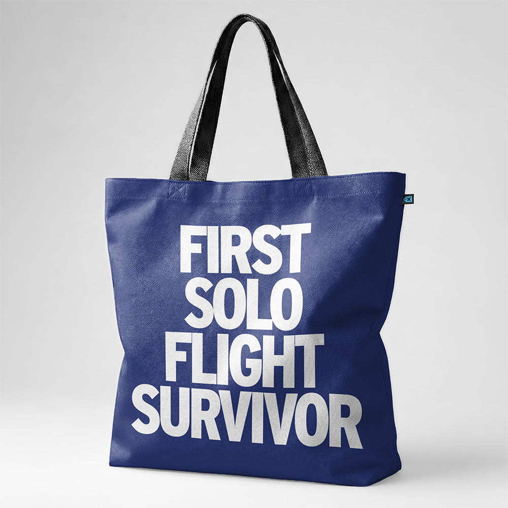 First Solo Flight Survivor - Tote Bag