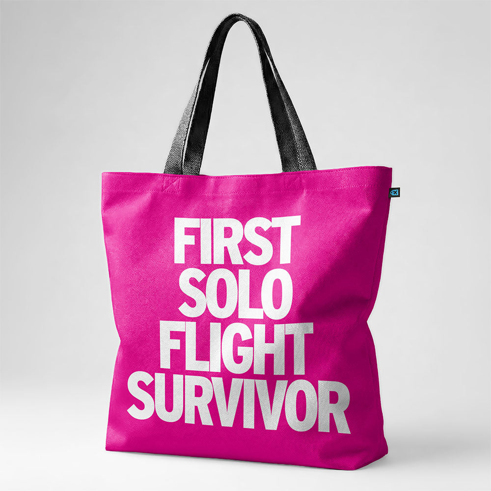 First Solo Flight Survivor - Tote Bag