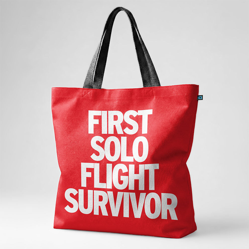 First Solo Flight Survivor - Tote Bag