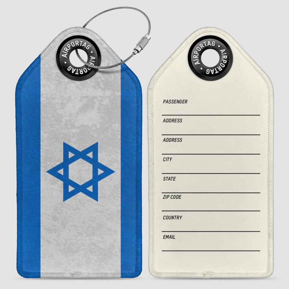 Drapeau israélien - Étiquette de bagage
