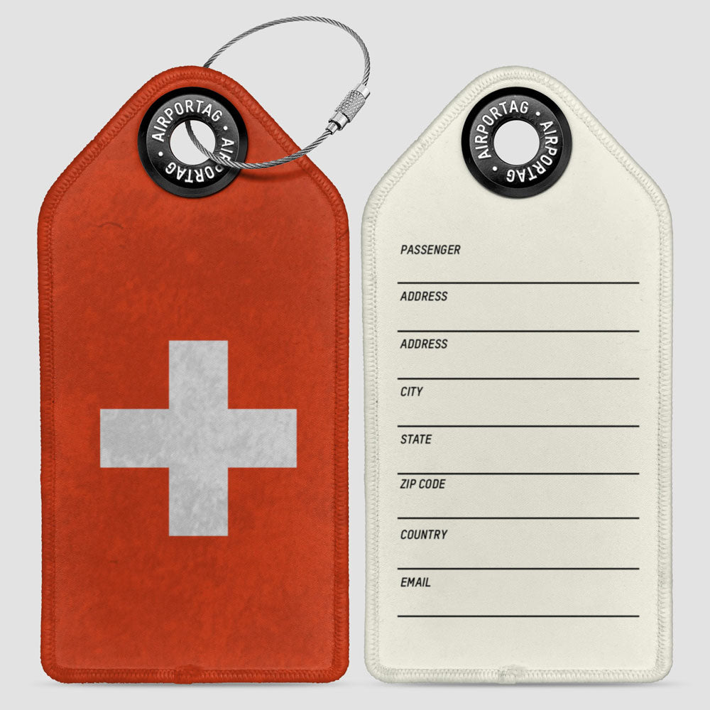 Switzerland Flag - Luggage Tag