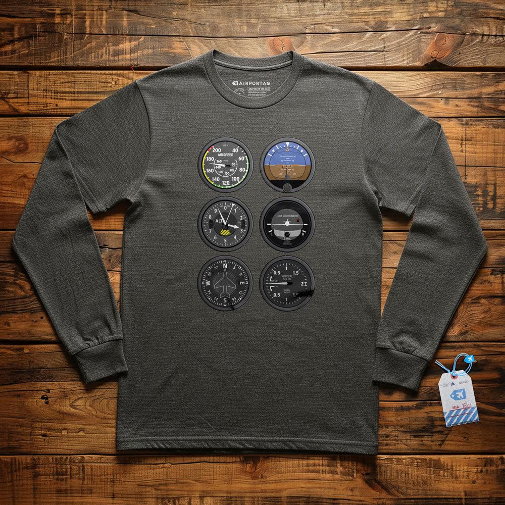 Flight Instruments - Long Sleeve T-Shirt