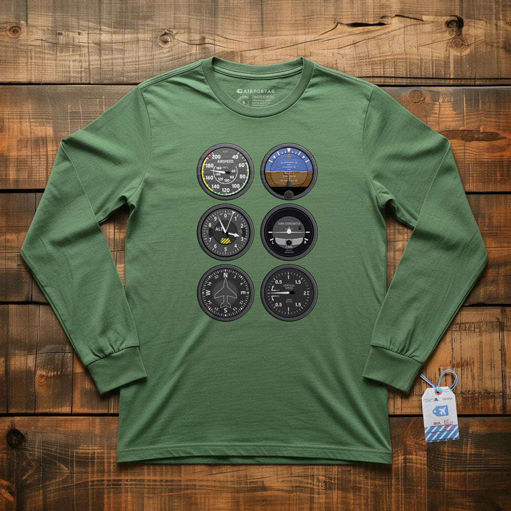Flight Instruments - Long Sleeve T-Shirt