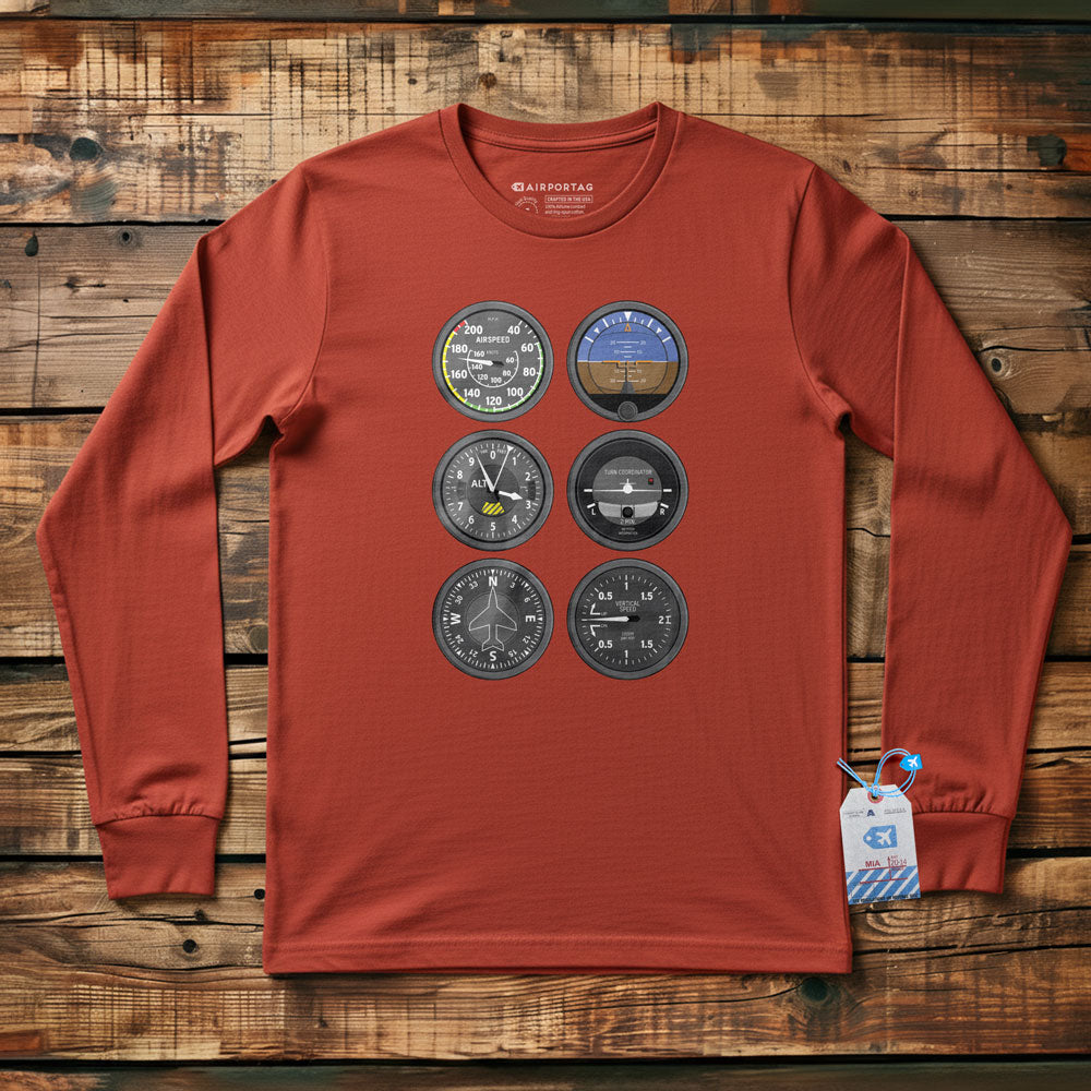 Flight Instruments - Long Sleeve T-Shirt