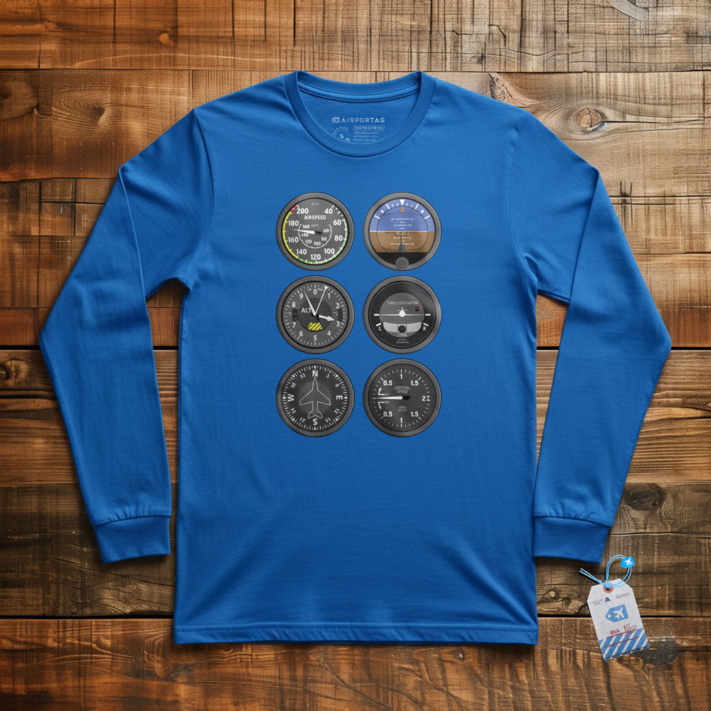 Flight Instruments - Long Sleeve T-Shirt
