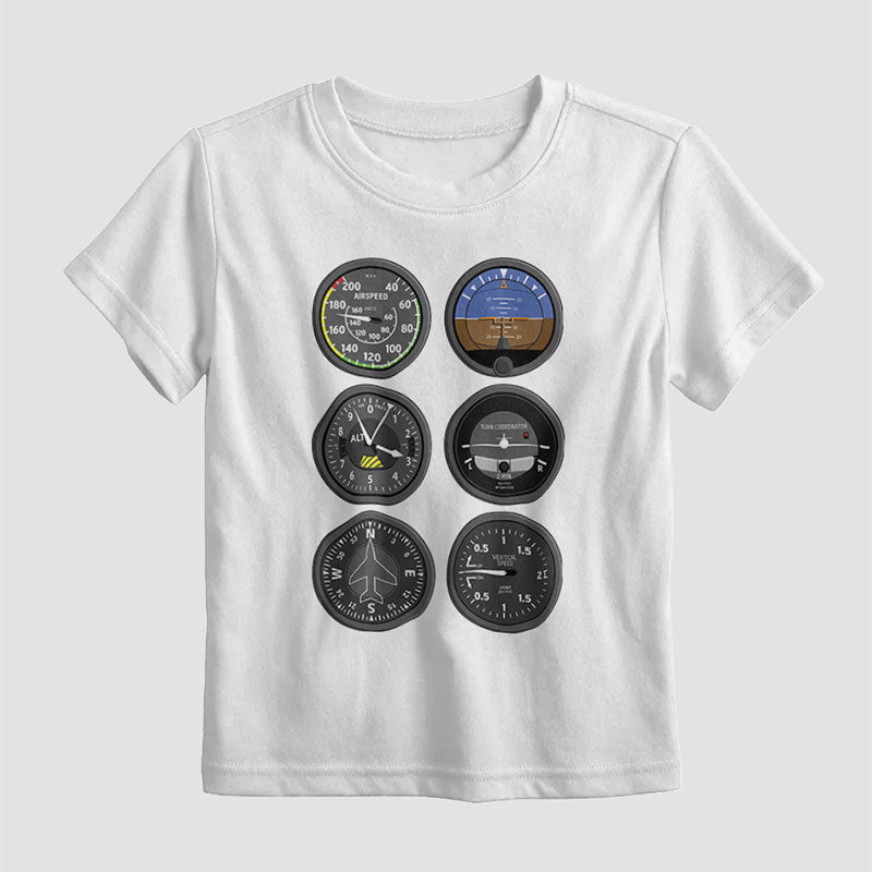 FLIGHT-INSTRUMENTS - Kids T-Shirt