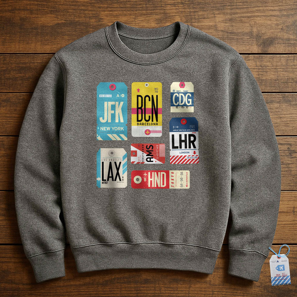 Flight Tags - Sweatshirt