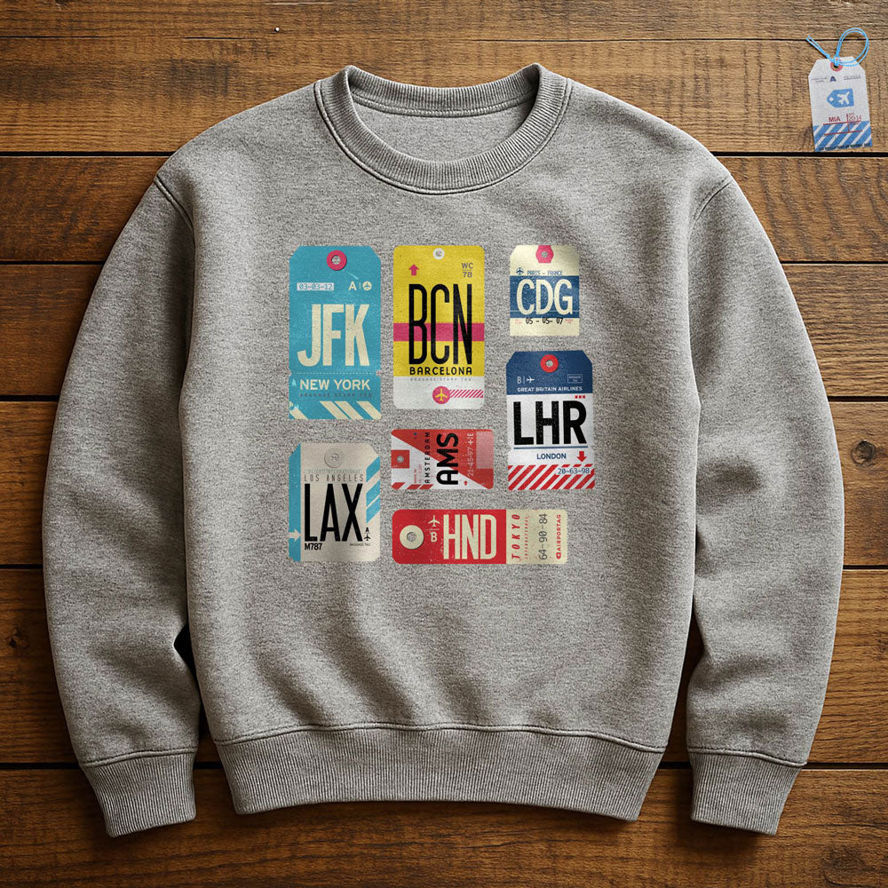 Flight Tags - Sweatshirt