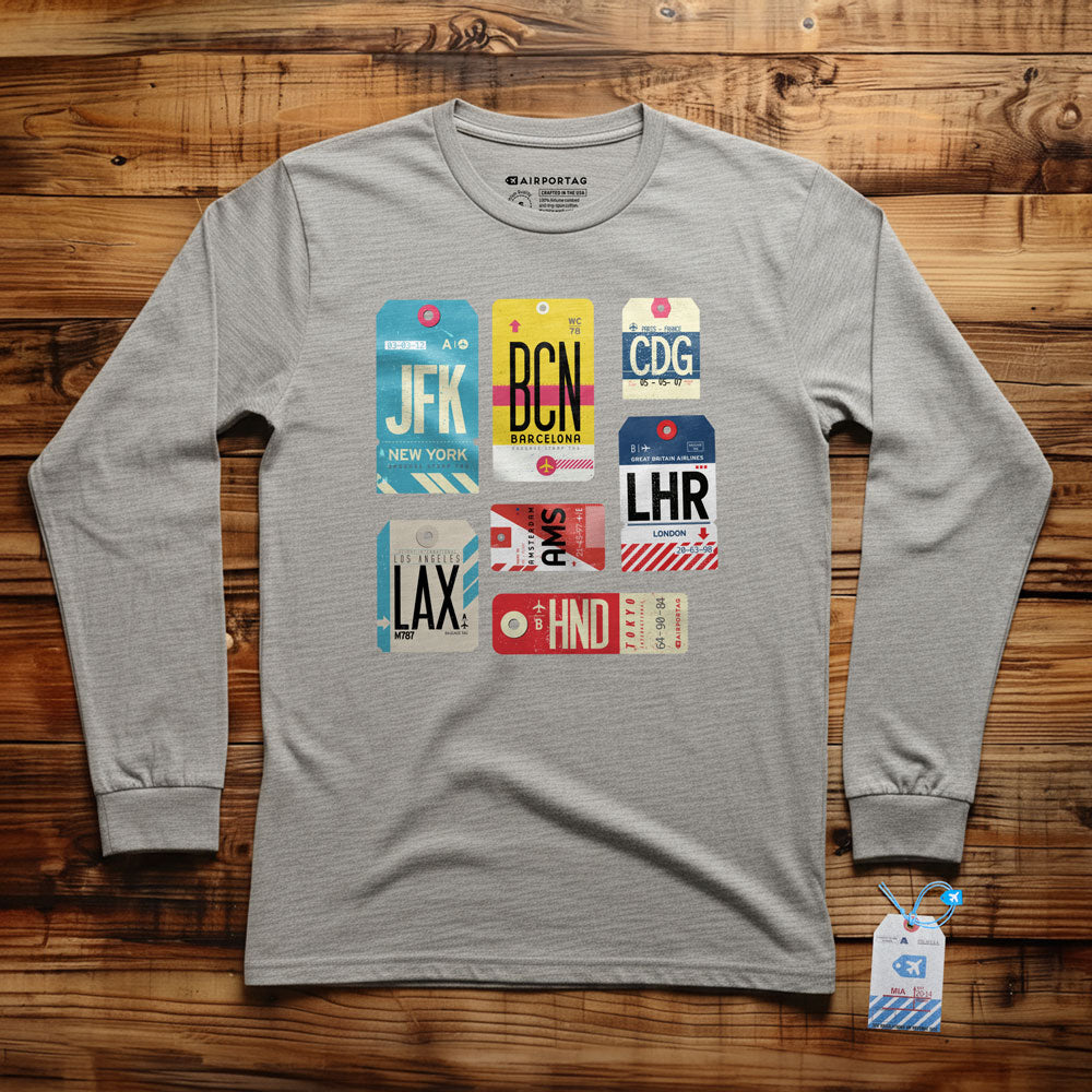 Flight Tags - Long Sleeve T-Shirt