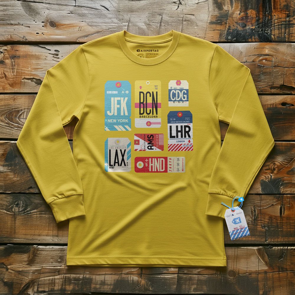 Flight Tags - Long Sleeve T-Shirt