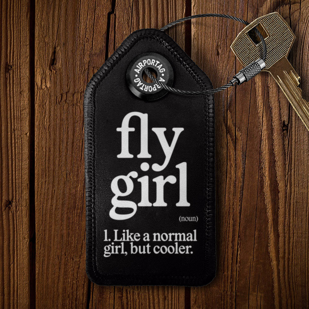 Fly Girl - Tag Keychain