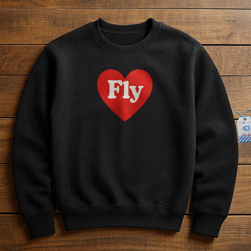Fly Cute Heart - Sweatshirt