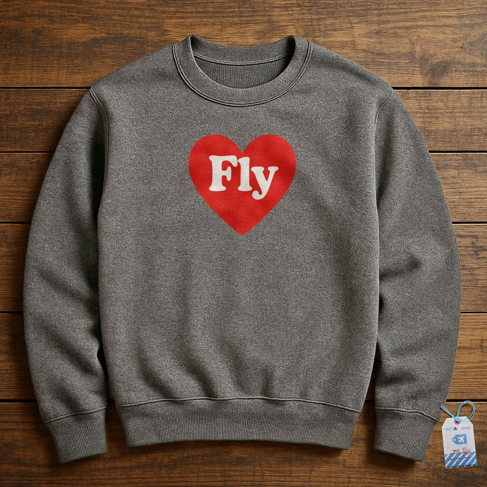 Fly Cute Heart - Sweatshirt