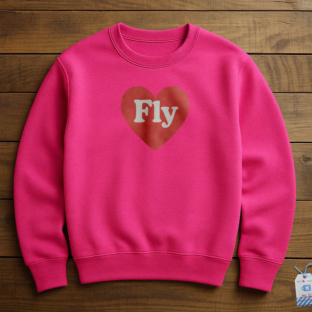 Fly Cute Heart - Sweatshirt