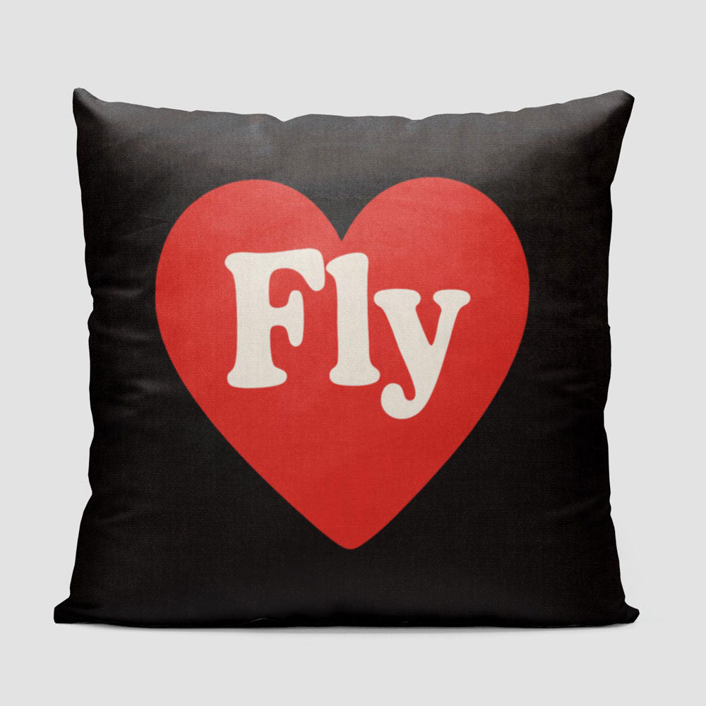 Fly Cute Heart - Throw Pillow