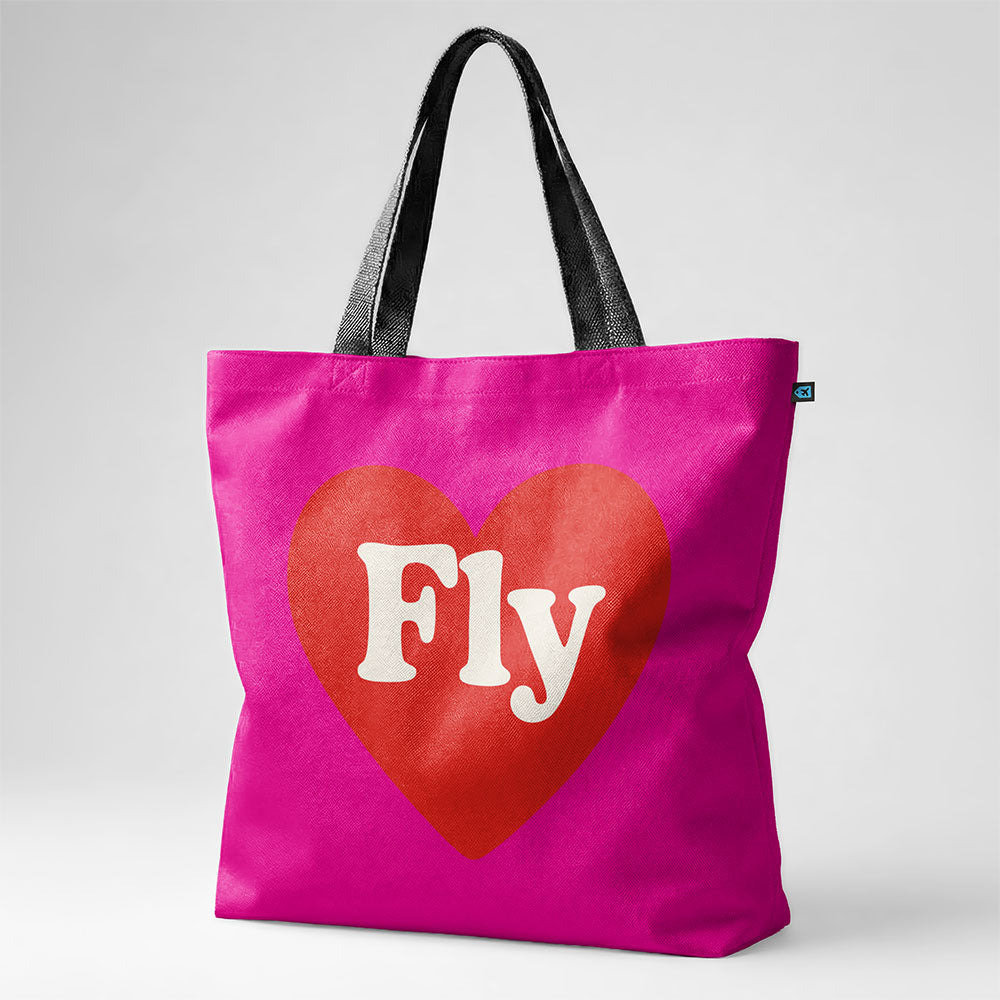 Fly Cute Heart - Tote Bag