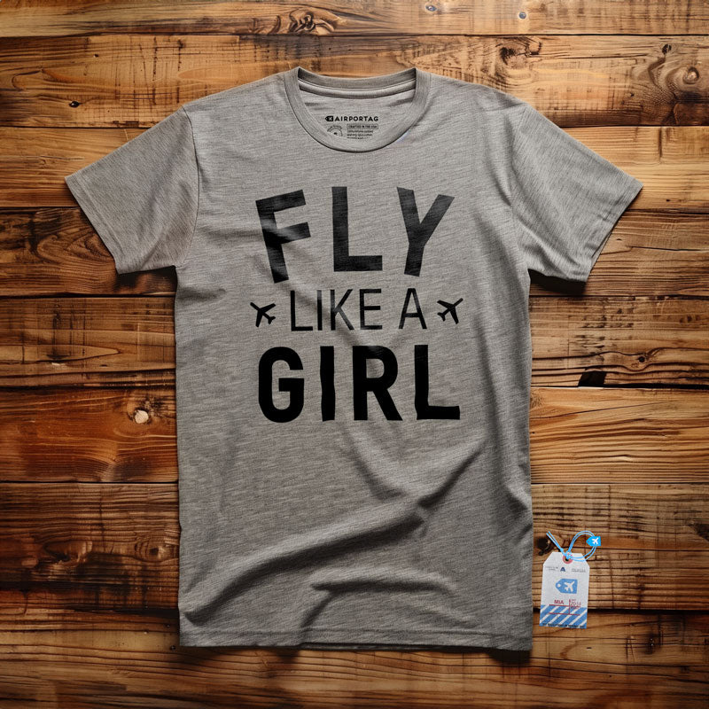 Fly Like A Girl - T-Shirt
