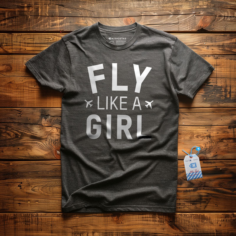 Fly Like A Girl - T-Shirt
