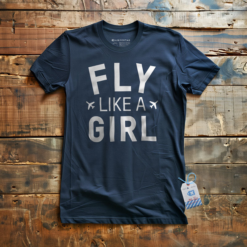 Fly Like A Girl - T-Shirt