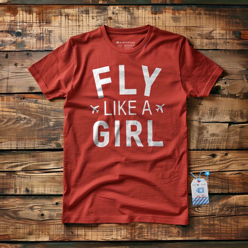 Fly Like A Girl - T-Shirt