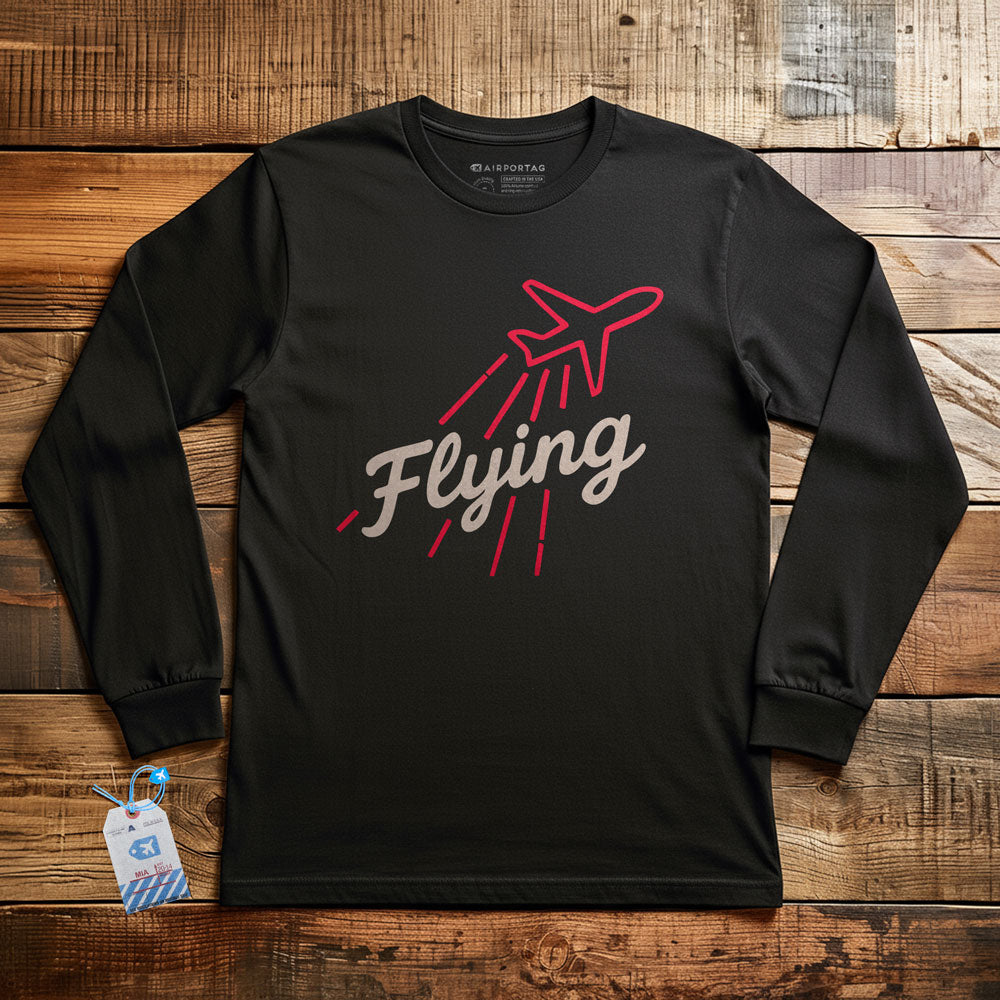 Flying Up Plane - Long Sleeve T-Shirt