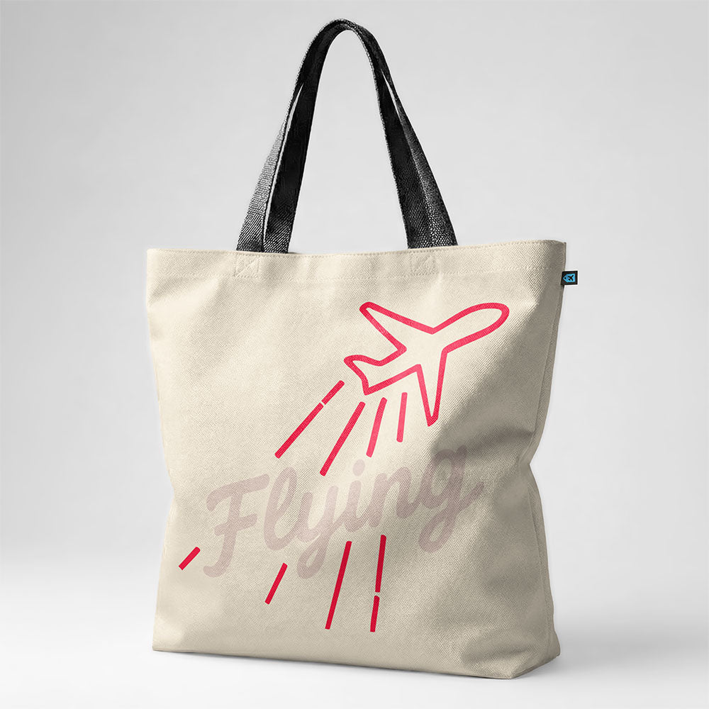 Flying Up Plane - Tote Bag