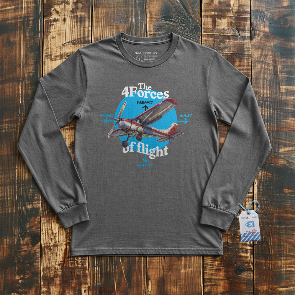 The Four Forces Of Flight - Long Sleeve T-Shirt