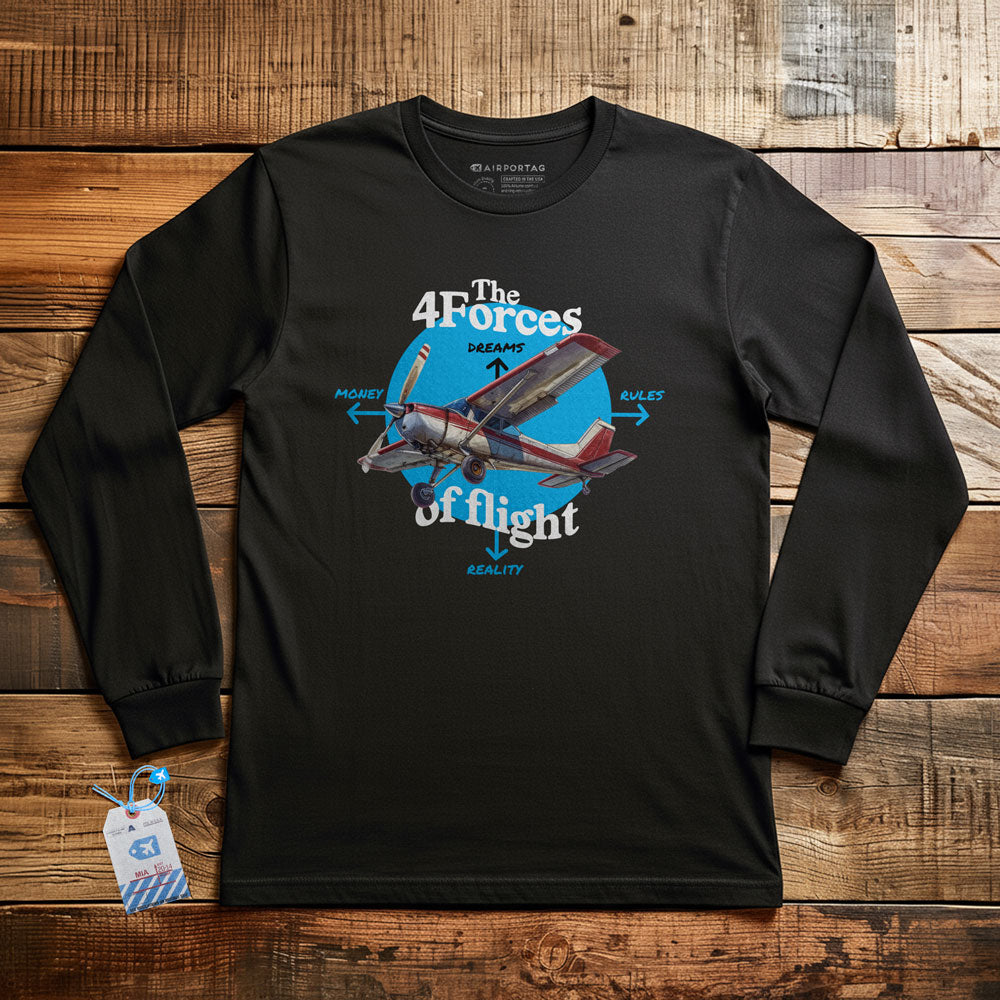The Four Forces Of Flight - Long Sleeve T-Shirt