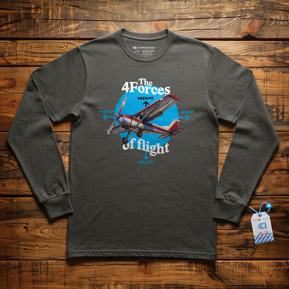 The Four Forces Of Flight - Long Sleeve T-Shirt