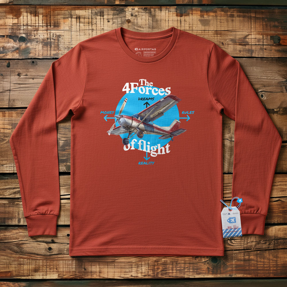 The Four Forces Of Flight - Long Sleeve T-Shirt