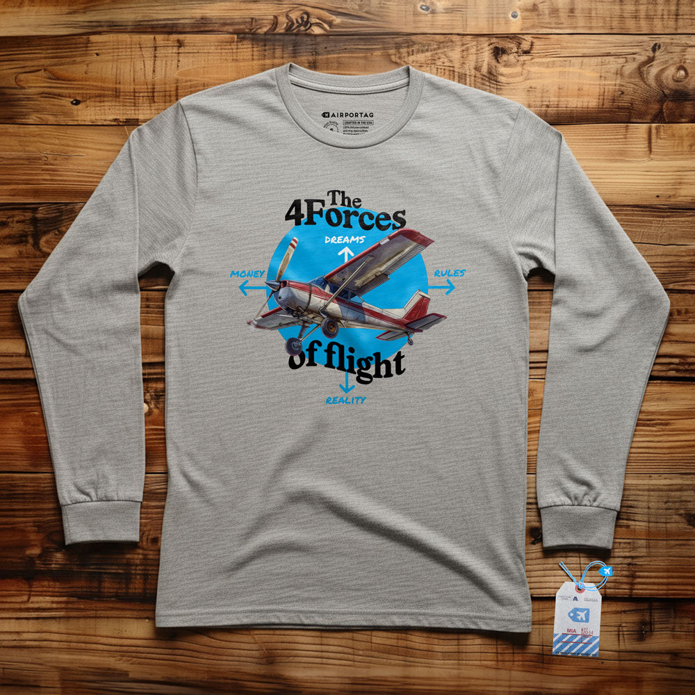 The Four Forces Of Flight - Long Sleeve T-Shirt
