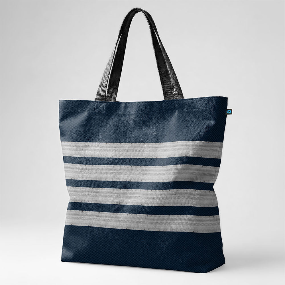 Navy Pilot Stripes - Tote Bag