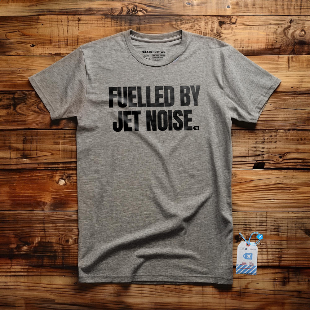 Fuelled by Jet Noise - T-Shirt - Athletic Heather