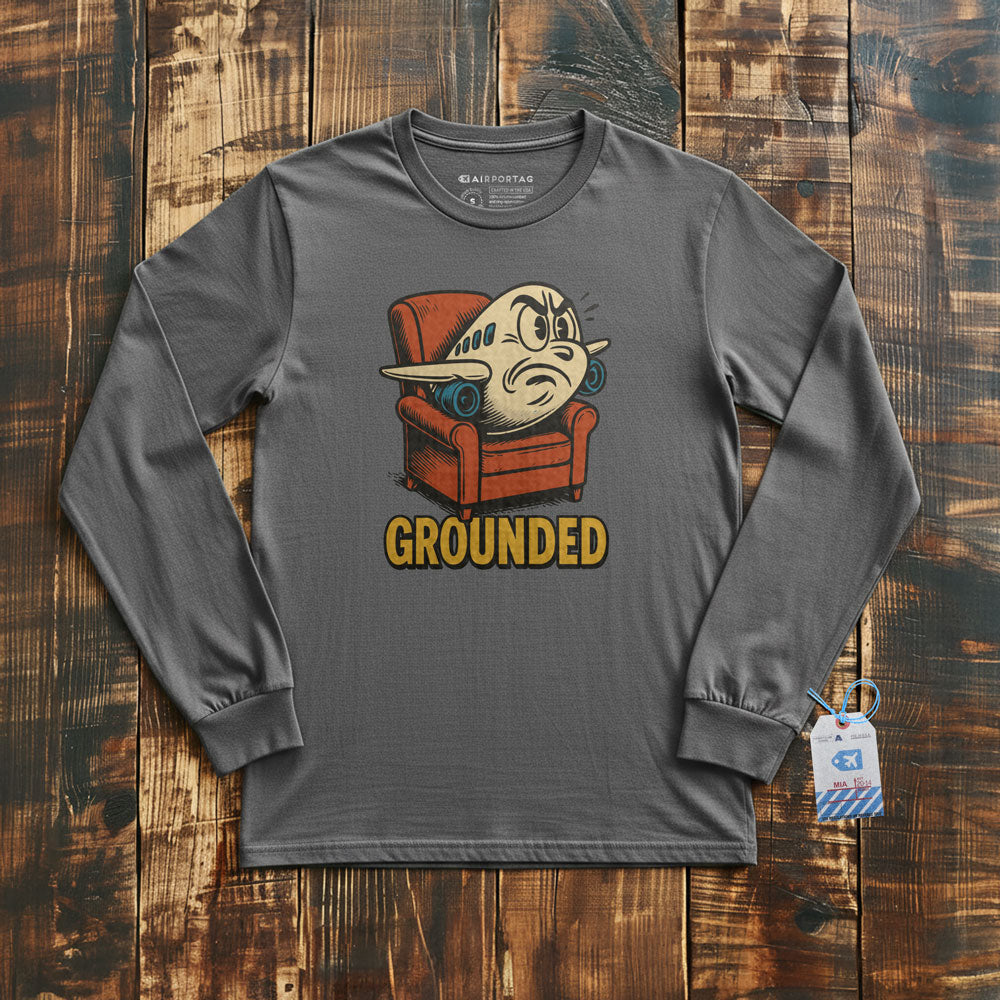 Grounded Plane - Long Sleeve T-Shirt