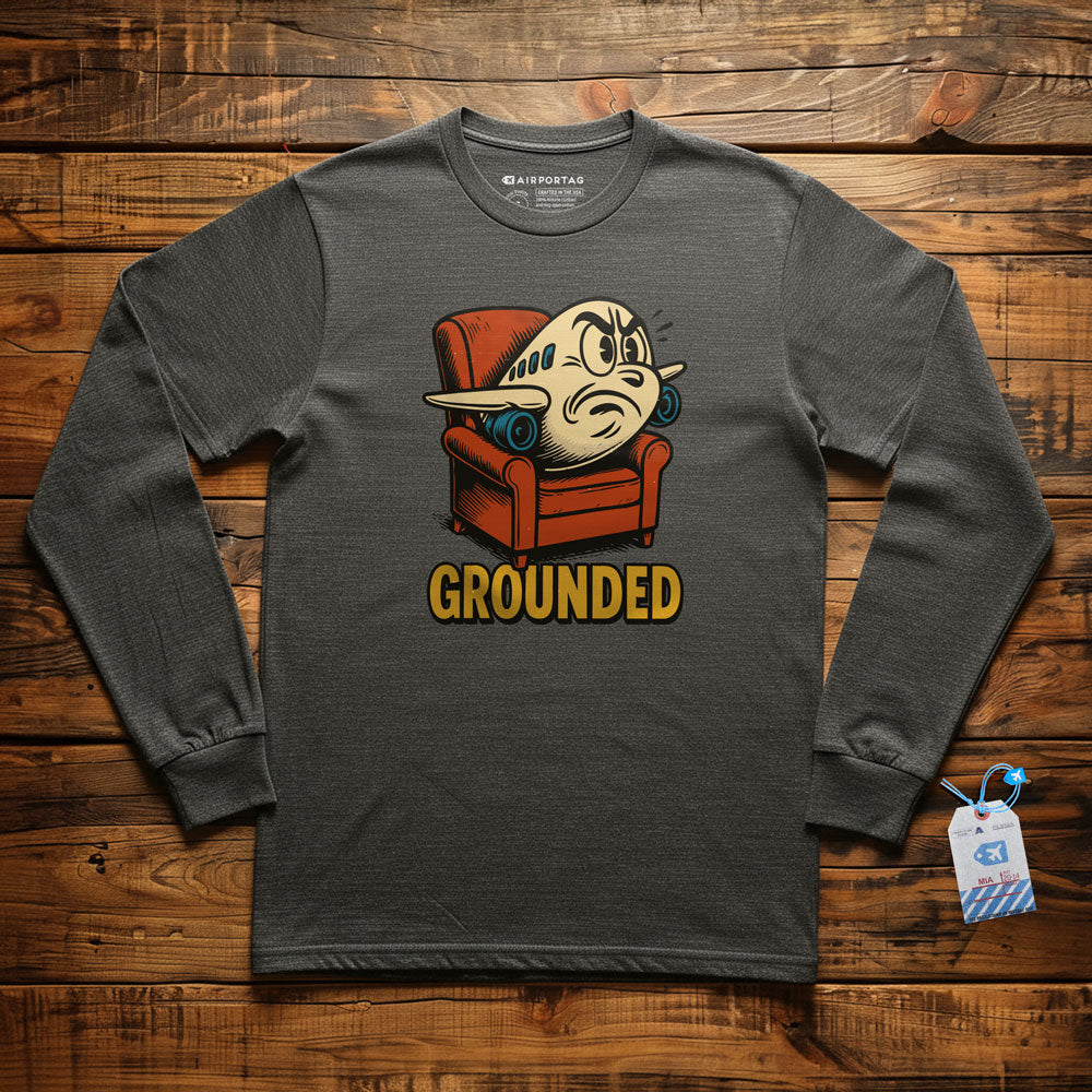 Grounded Plane - Long Sleeve T-Shirt