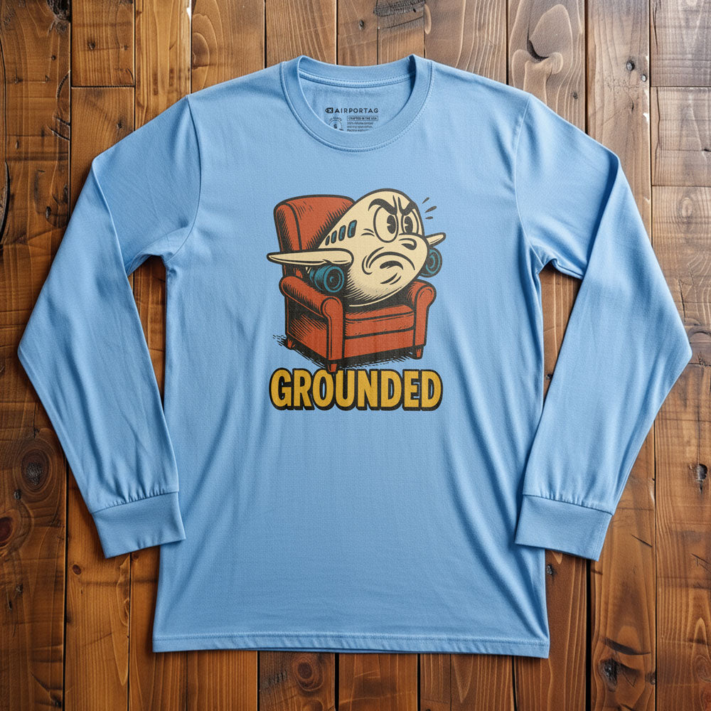 Grounded Plane - Long Sleeve T-Shirt