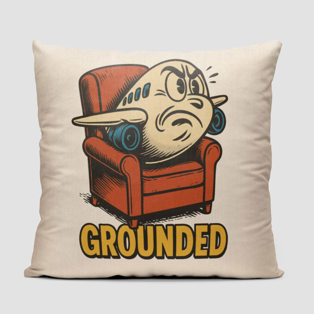 Grounded Plane - Throw Pillow