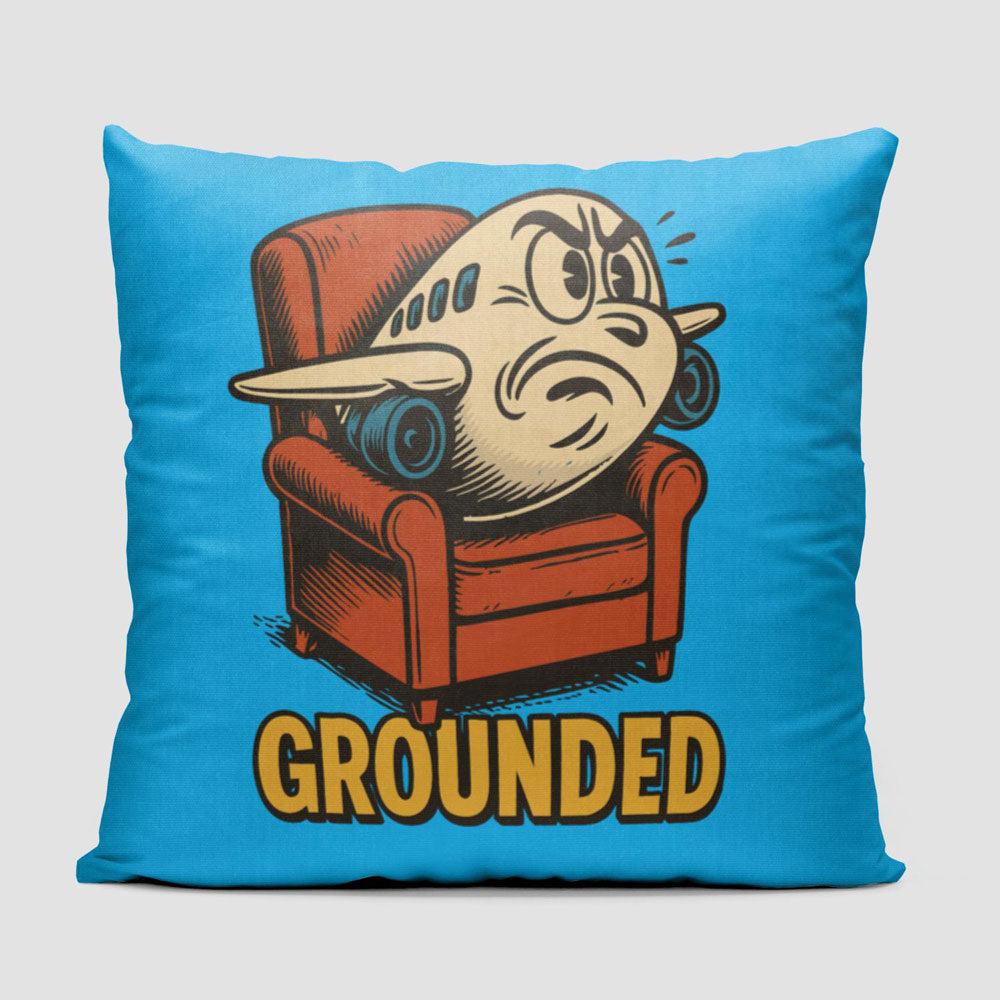 Grounded Plane - Throw Pillow