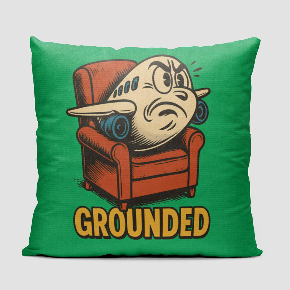 Grounded Plane - Throw Pillow