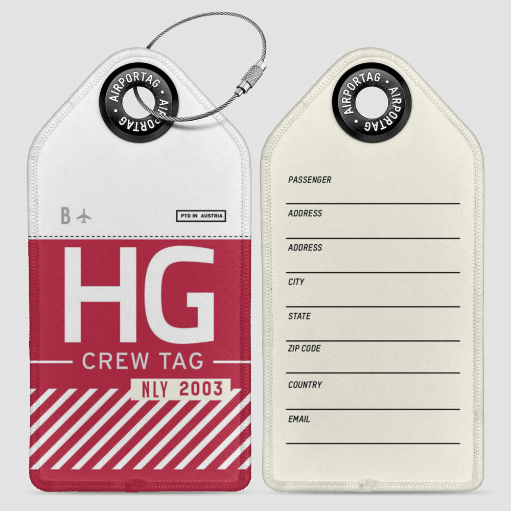 HG - Étiquette de bagage