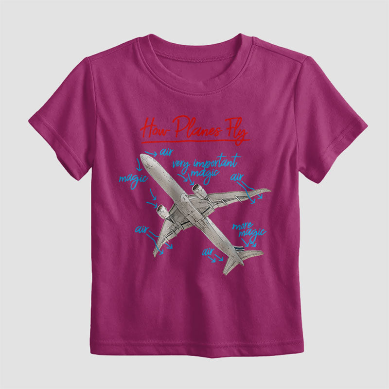 How Planes Fly - Kids T-Shirt