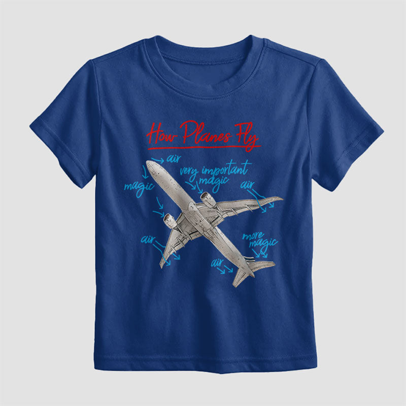 How Planes Fly - Kids T-Shirt