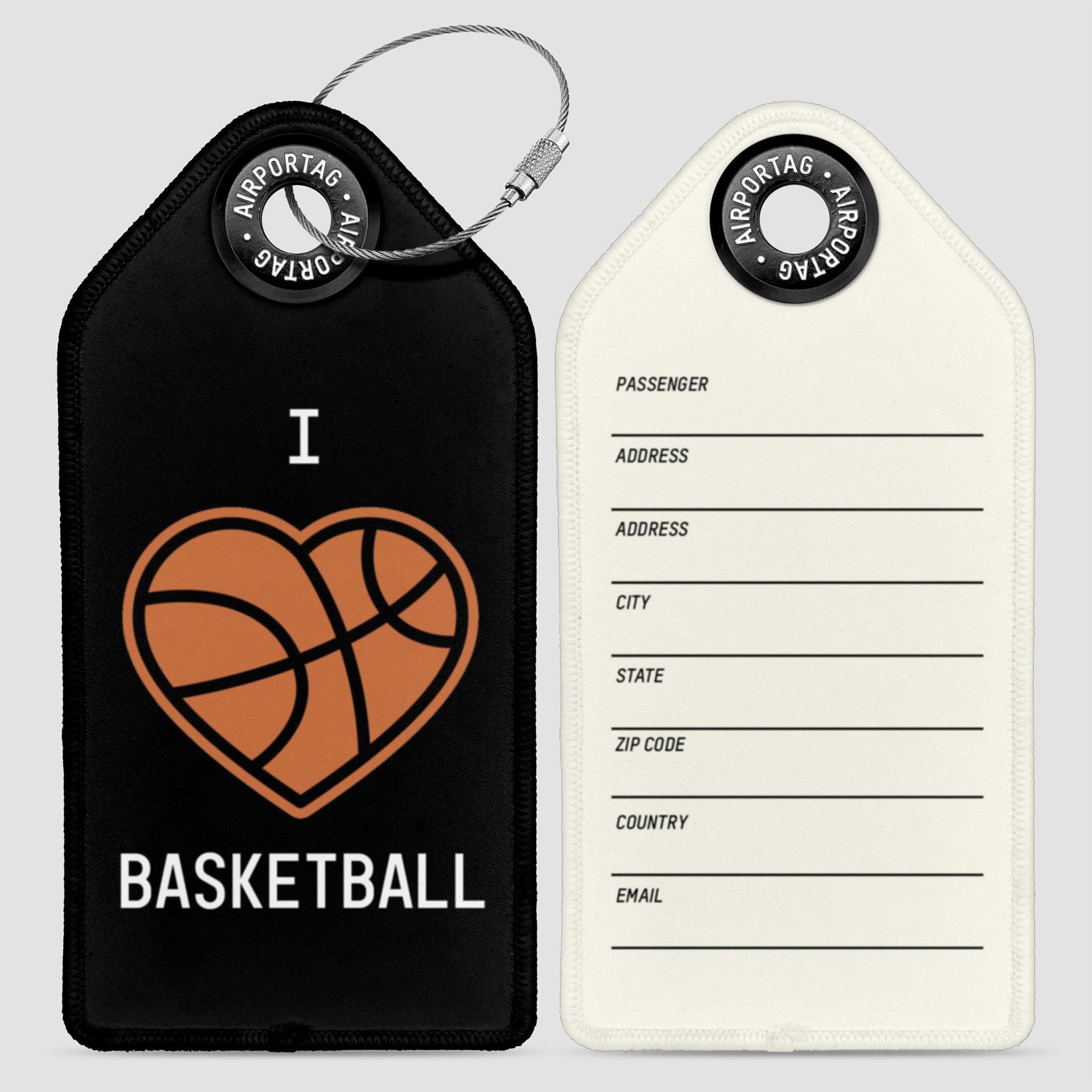 I Love Basketball - Luggage Tag